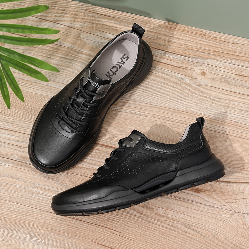 沙驰Satchi牛皮休闲男鞋：爸爸鞋也能潮出天际？