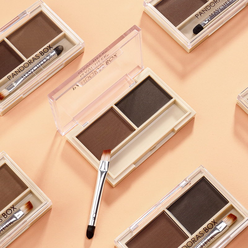 美茜儿眉粉：防水防汗不脱色，双效眉粉让我眉毛全天在线！