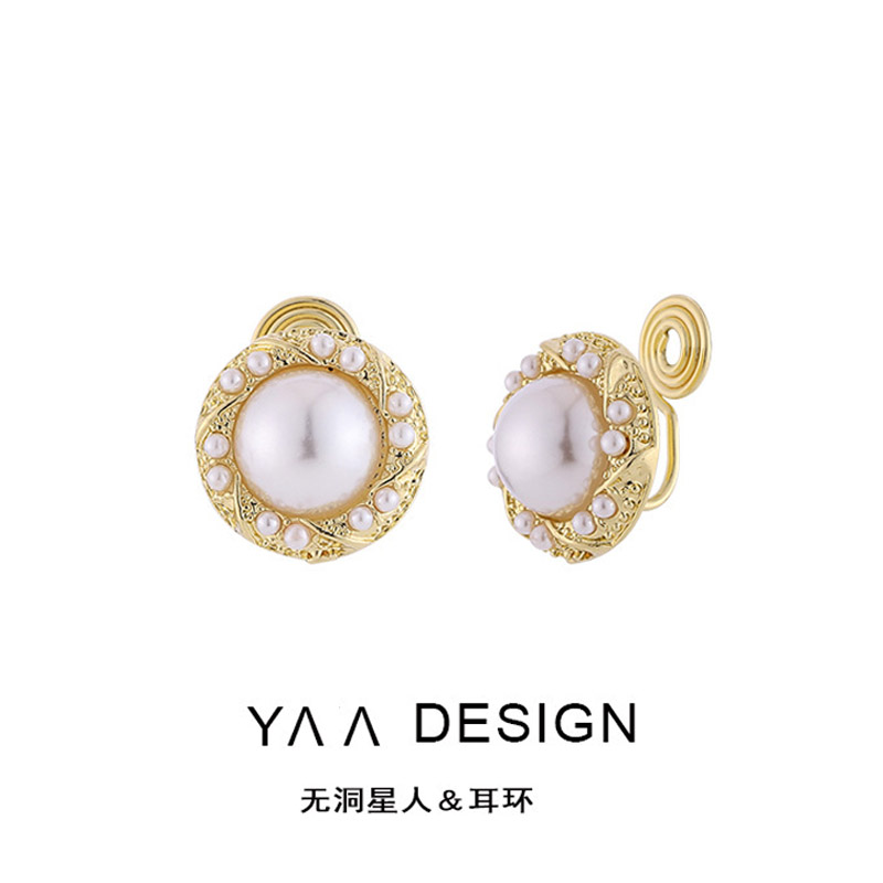 无耳洞星人福音✨港风法式奶芙珍珠耳夹，戴出温柔高级感