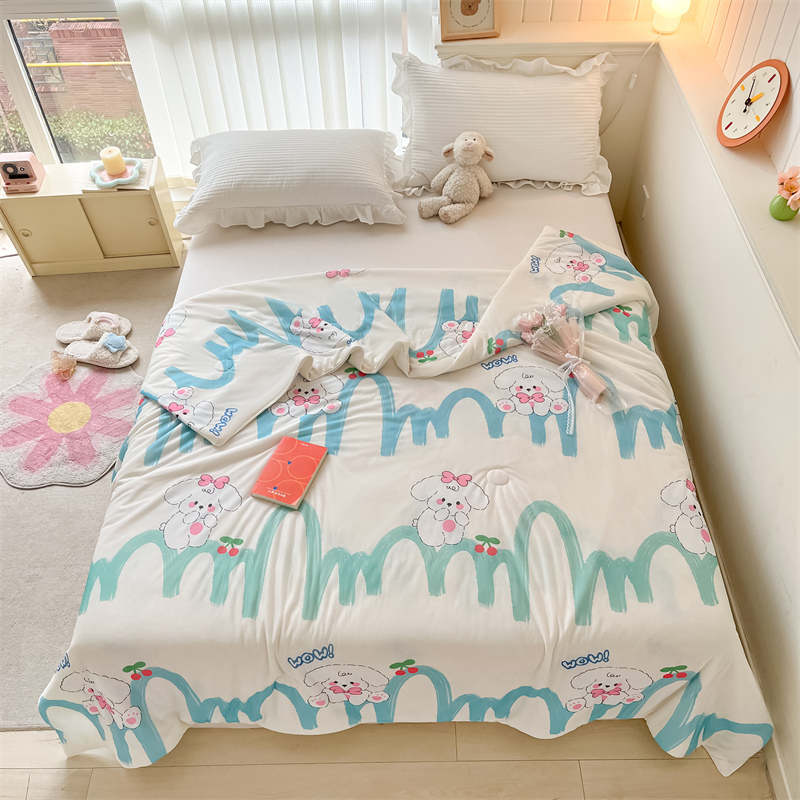 艾桐夏凉被：这个夏天，我的床变成了冰镇西瓜！