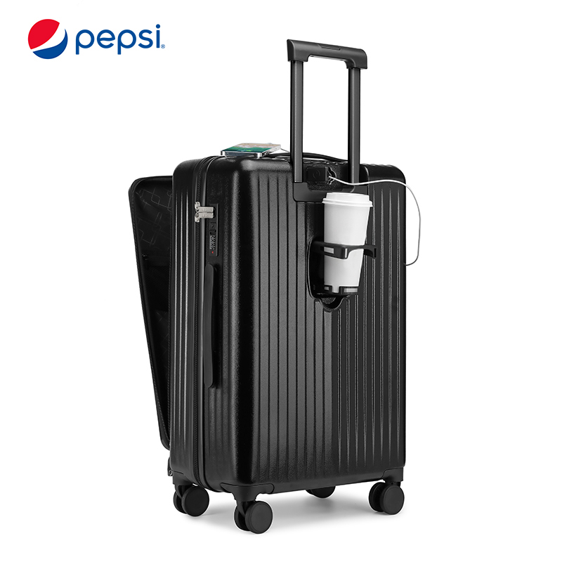 百事Pepsi拉杆箱开箱！出差党必备，万向轮超顺滑！
