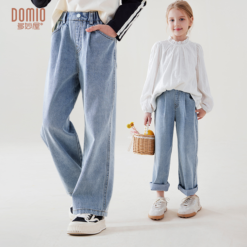 👧🏻 多妙屋这条裤子也太好穿了吧！女儿穿上秒变小潮人～