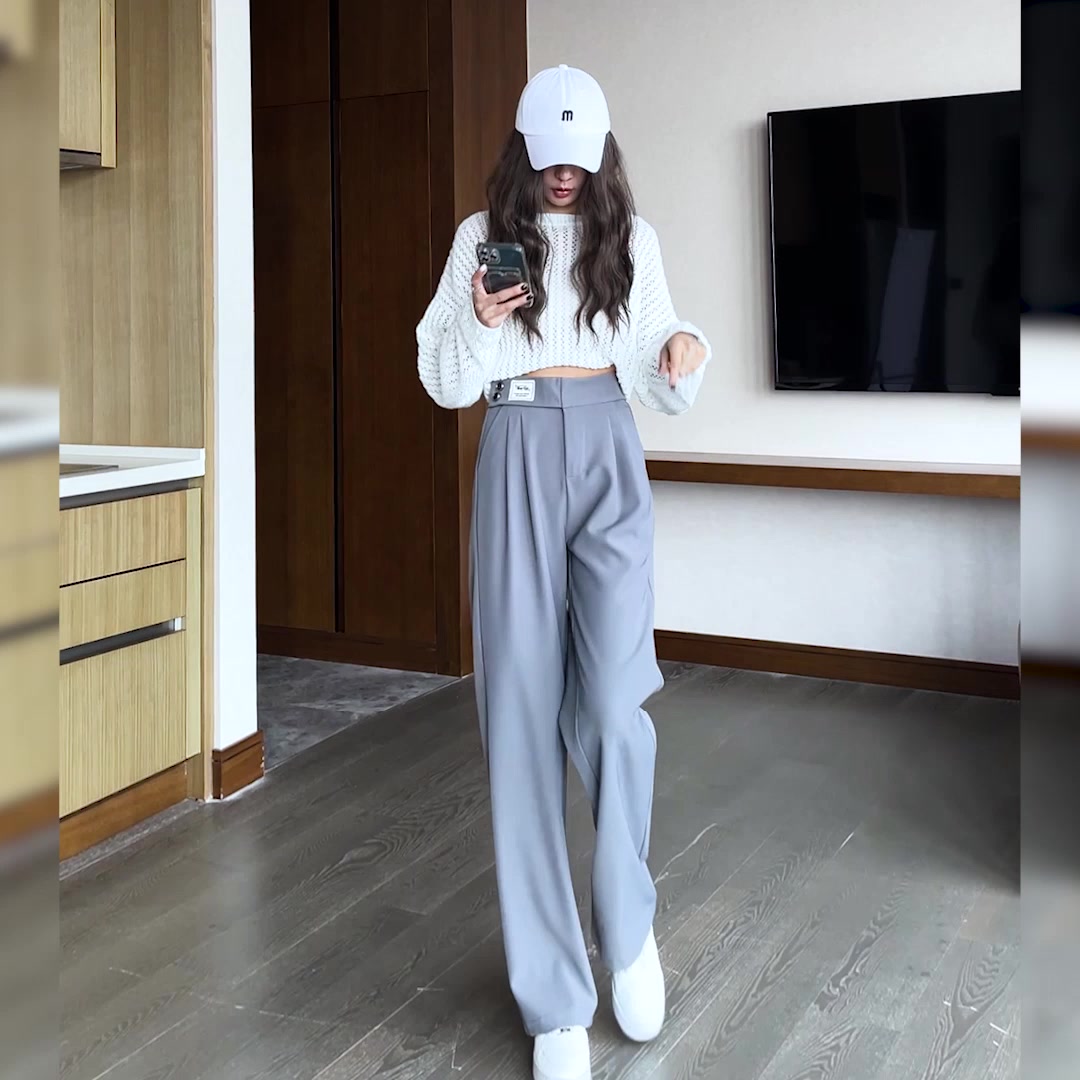 春季穿搭新宠！敏芮高腰西装裤，三个长度随心切换