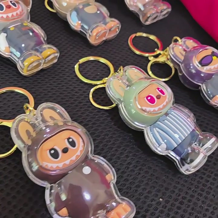 超萌Labubu钥匙扣！SMSZ联名款亚克力挂件，我的包包新宠✨