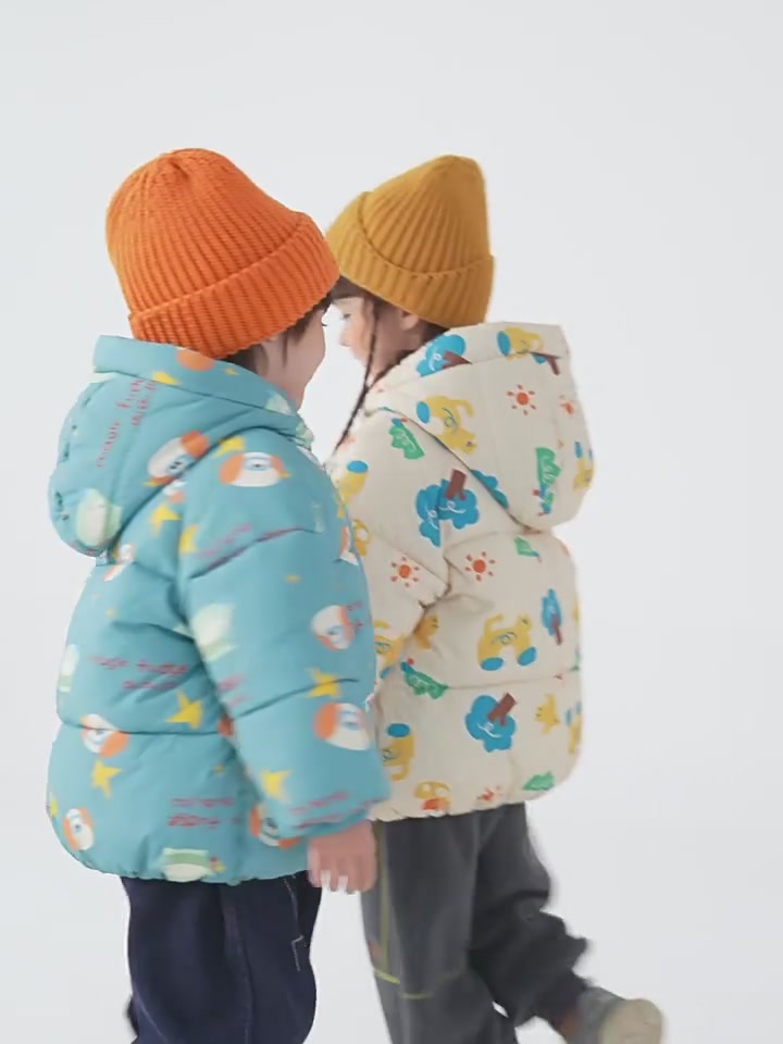 宝妈必看！嘟嘟家这款儿童棉服，四级防泼水太实用了！