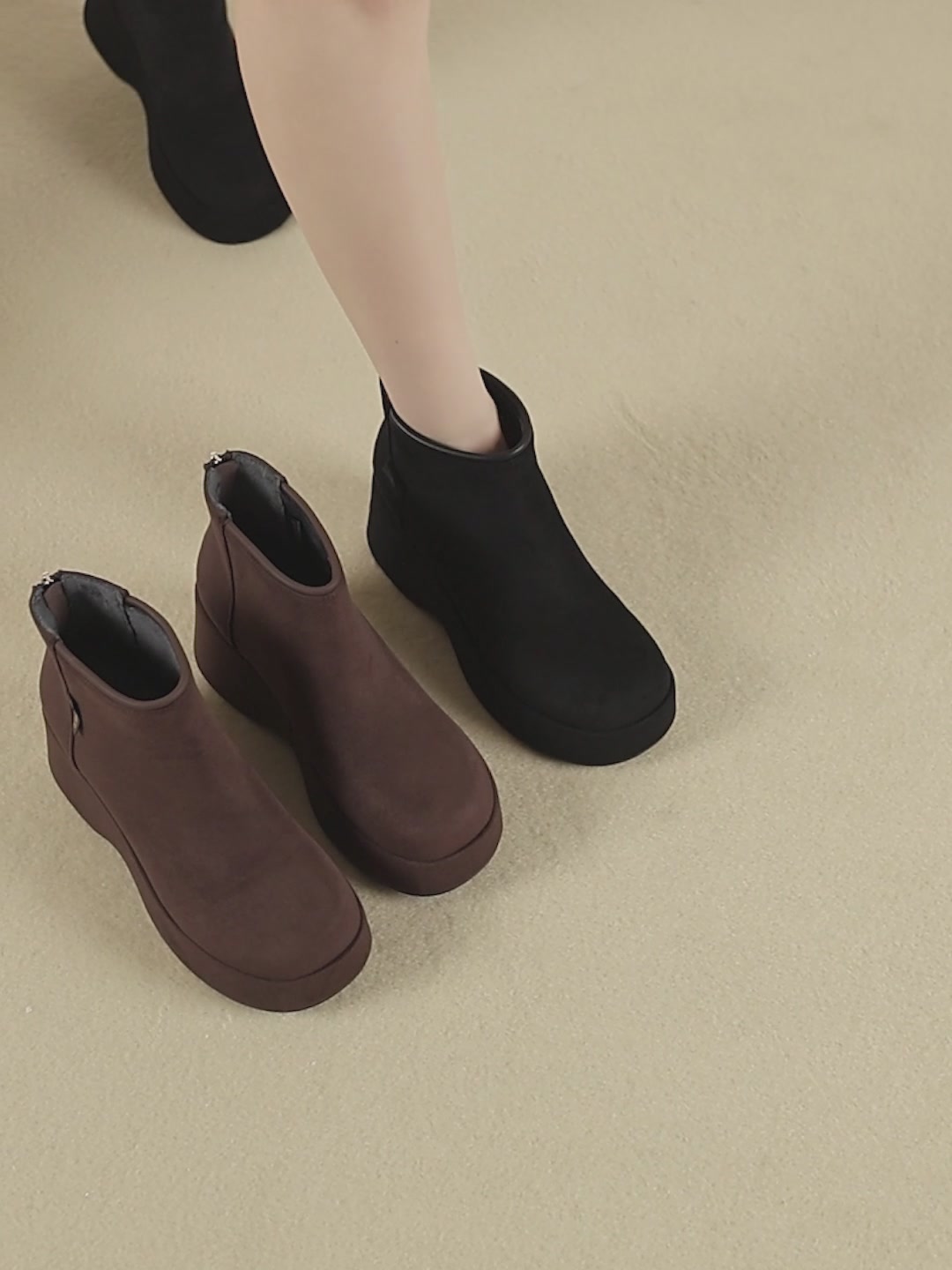 达芙妮这双厚底马丁靴，冬天穿也太舒服了吧！