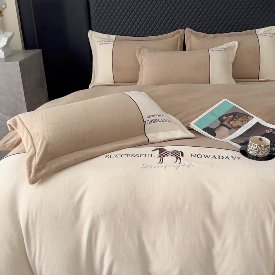 艾桐牛奶绒四件套：这个冬天，我要和被子锁死！