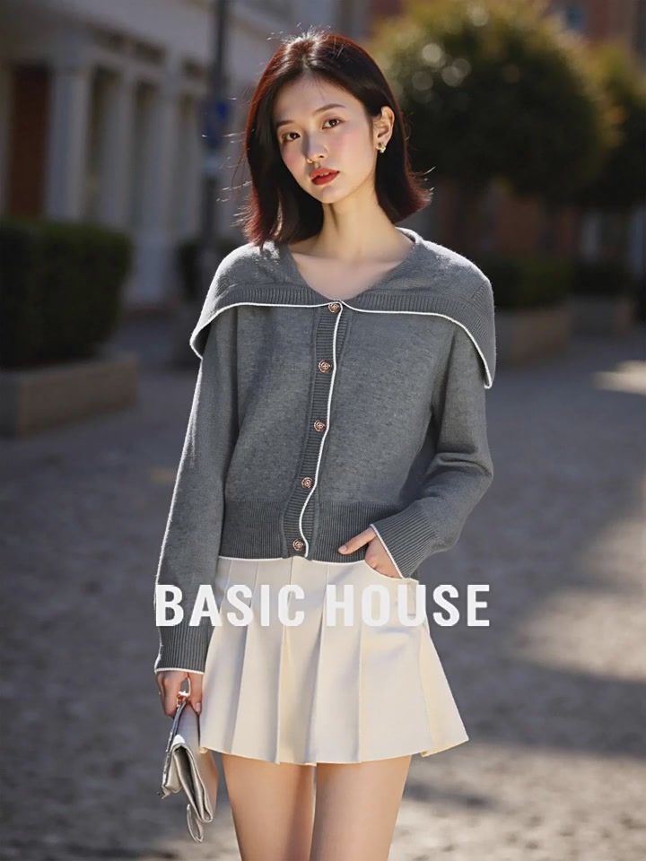 百家好BASICHOUSE针织开衫：秋冬气质担当，但价格让我犹豫了