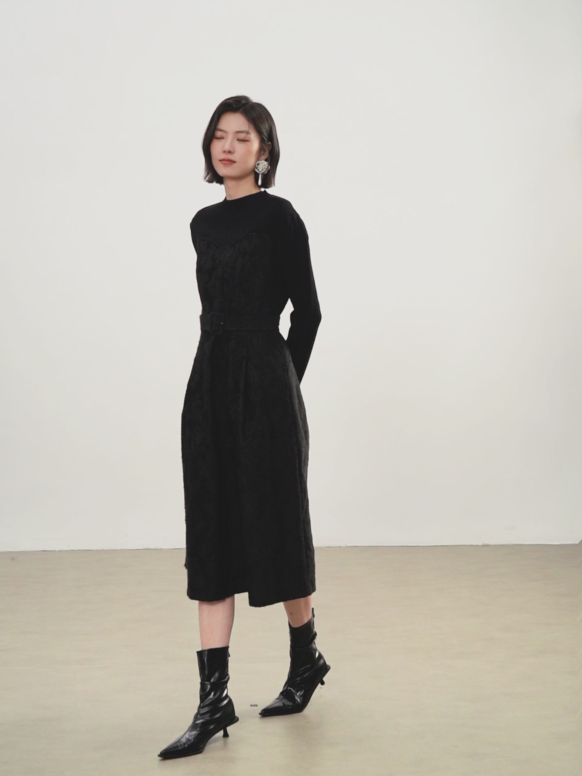 佧茜文针织拼接提花连衣裙｜1199元入手，闺蜜都说我眼光绝了！