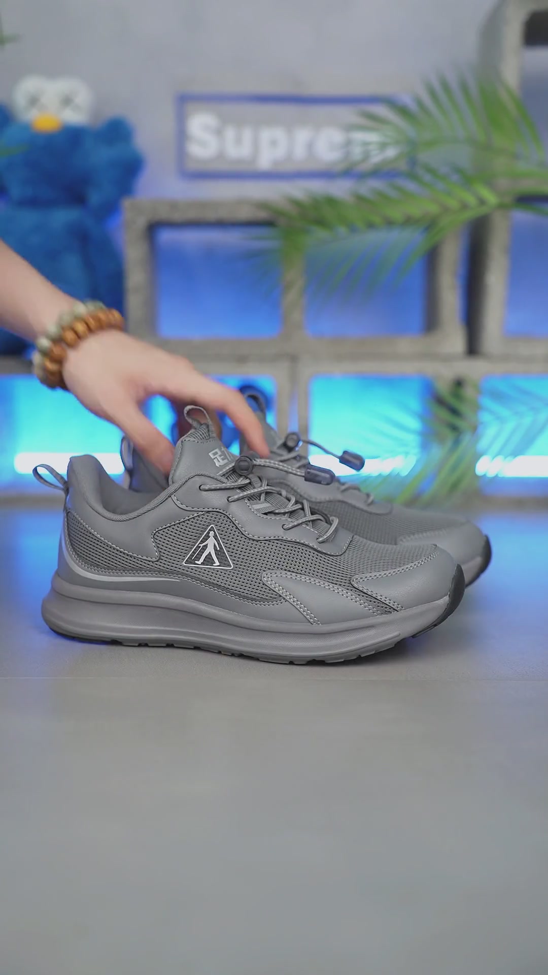 7251742、足力健爸妈鞋 足力健老人鞋2026春季新款网面透气舒适运动鞋爸妈休闲百搭健步鞋