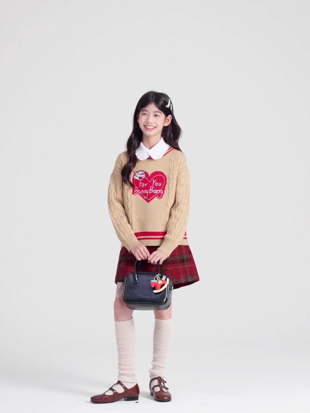 Barry Banny女童A字毛呢裤裙：JK风小公主的秋冬新宠，值不值289？