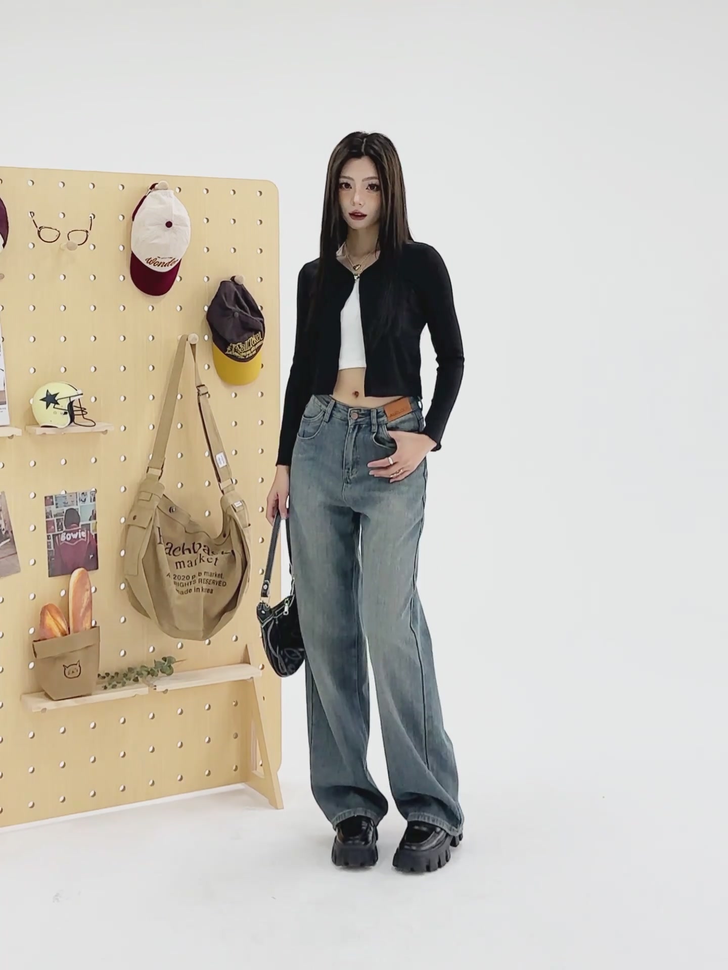 K新款腰牌牛仔裤：复古高腰，垂感百搭，真实体验告诉你值不值298！