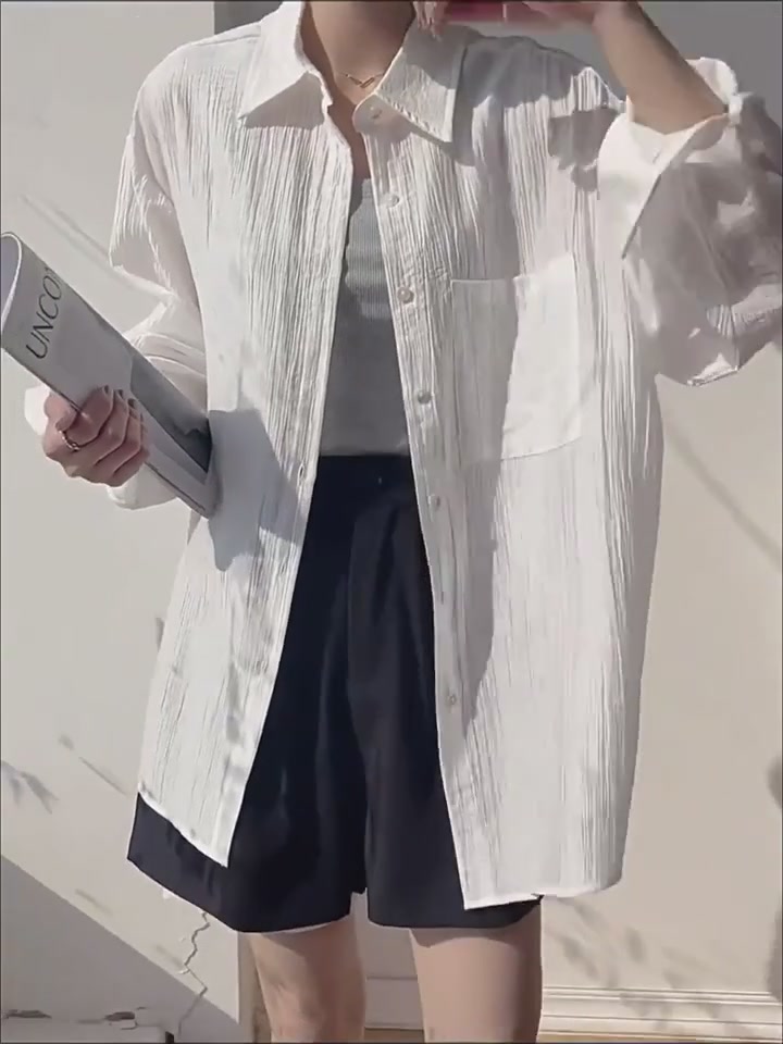 2026夏季防晒开衫初体验：这件白衬衫让我在阳光下笑出了声