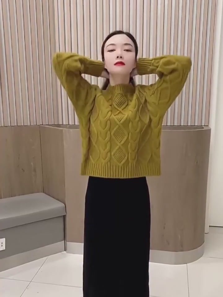 新年战袍！这件红色毛衣也太温柔了吧！