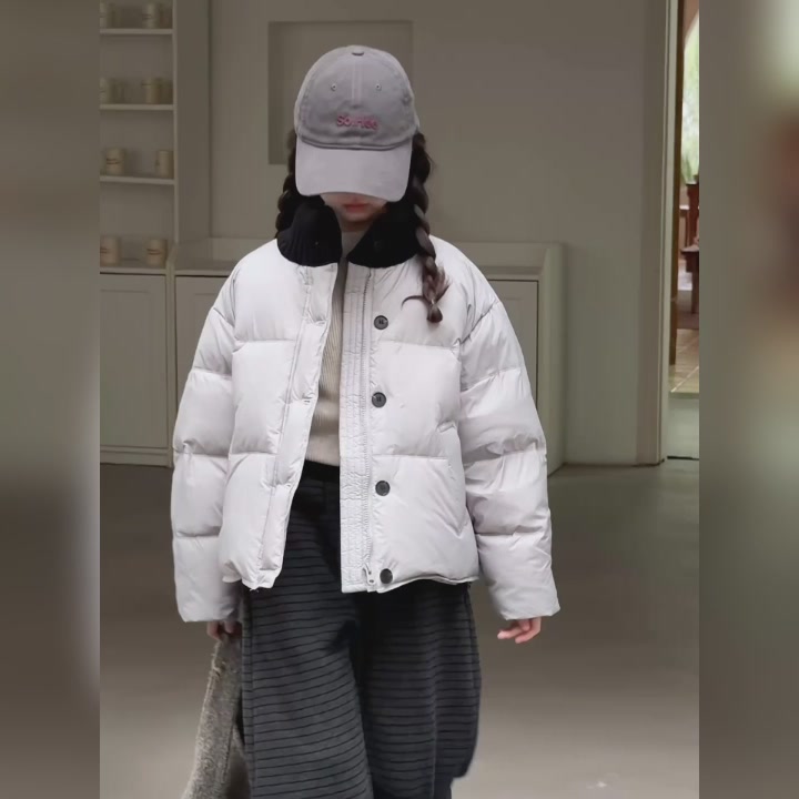 💕SMILEY WORLD女童面包服，柔软保暖又时髦，宝贝冬天必备！