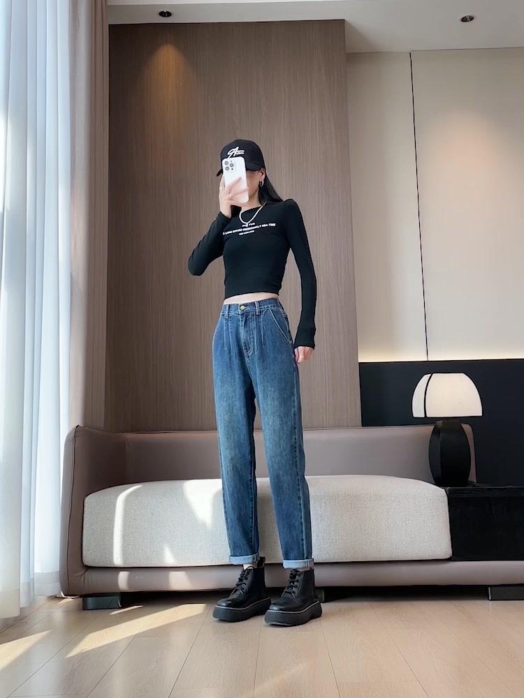 今芙这条褶皱哈伦裤，我愿称之为“懒人救星”！