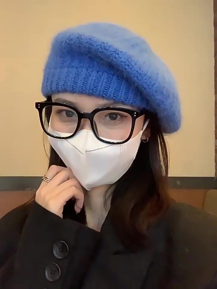 戴上它秒变文艺少女！炅目慵懒兔毛贝雷帽，秋冬氛围感拉满