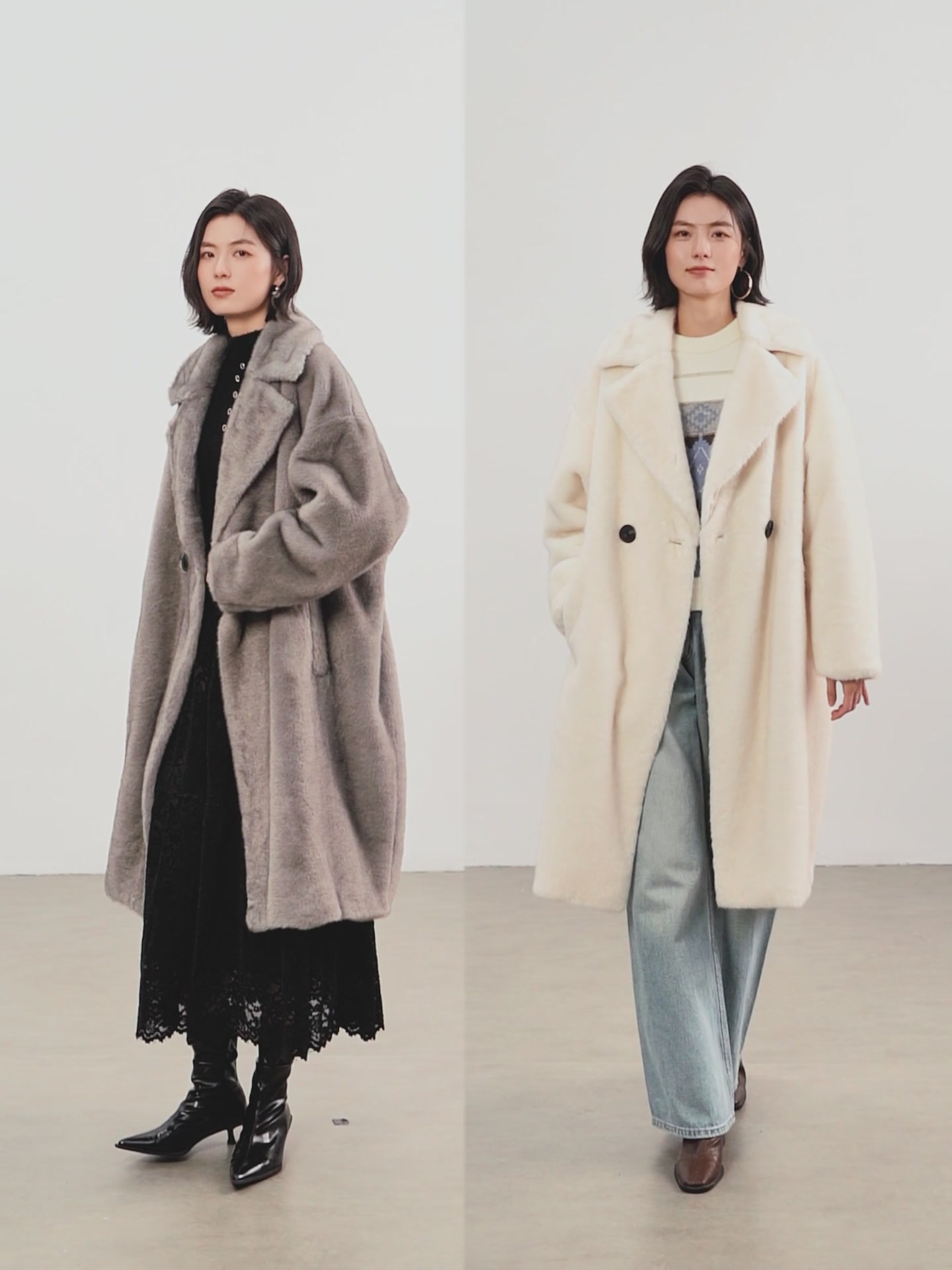 佧茜文皮草外套，冬天里的温柔守护者！