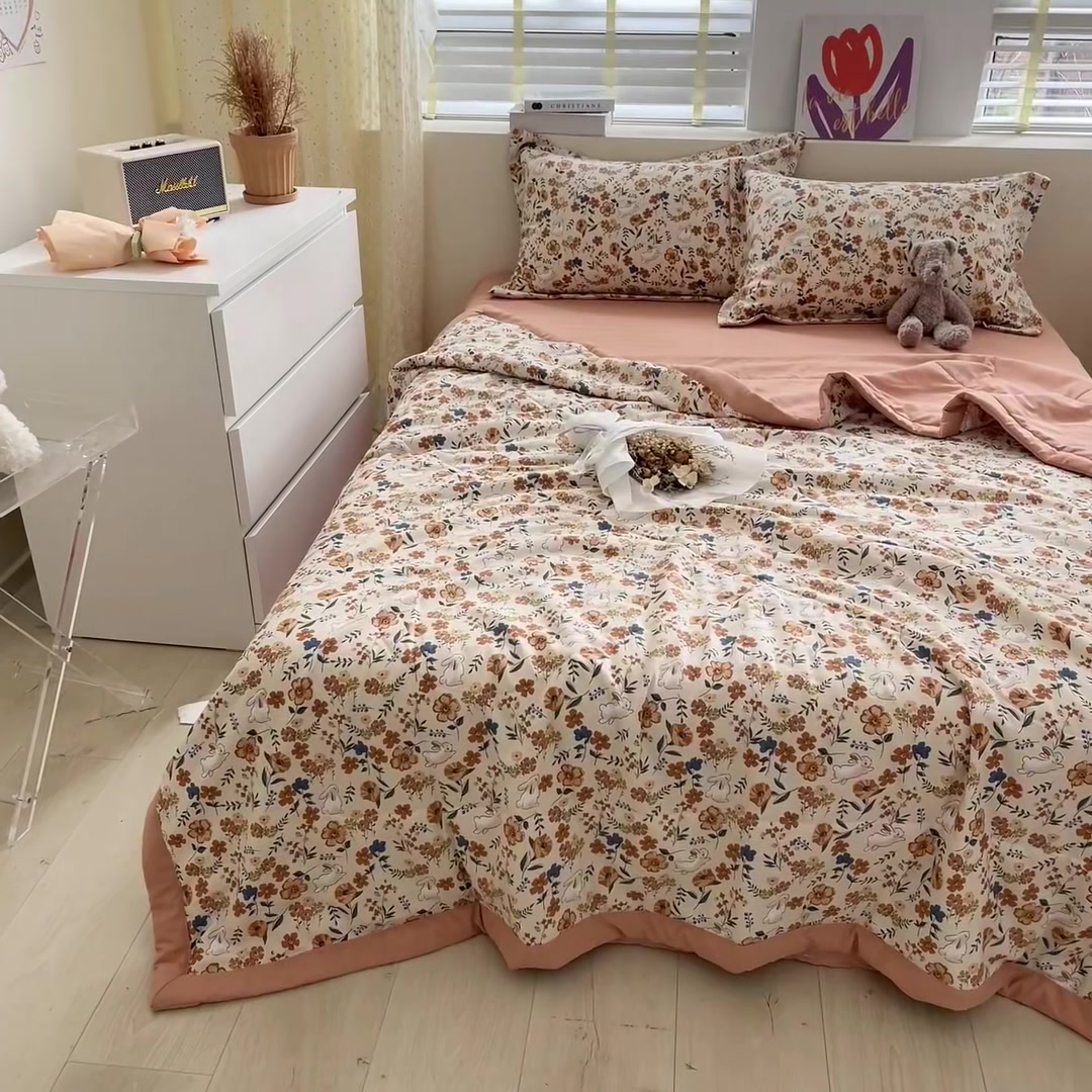 爸妈的夏夜救星！这款水洗棉麻夏被让我家空调房秒变温柔乡