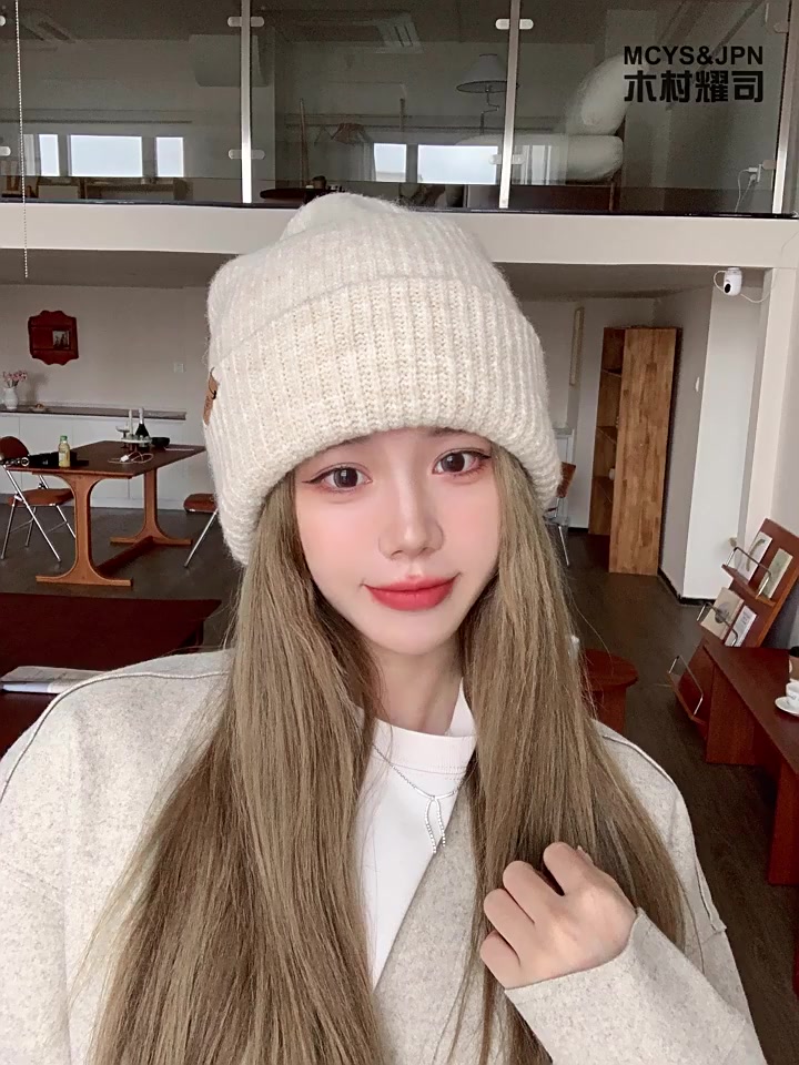 大头围姐妹看过来！这顶木村耀司毛线帽也太显脸小了吧！