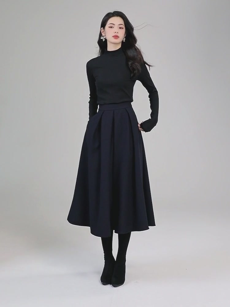 这条羊毛半裙，我穿出了高级感！