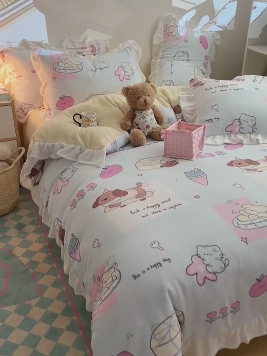 冬天里的一抹甜！MACT牛奶绒四件套，是暖到心坎还是‘热’到上头？