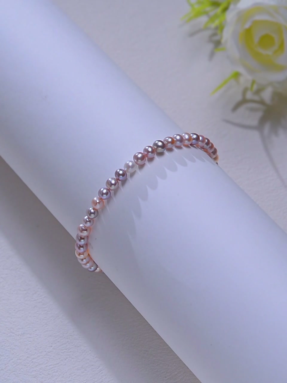 佰色传情极光糖果链!混彩小珍珠手链也太仙了吧✨