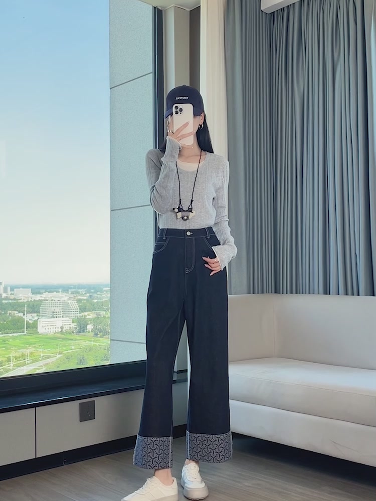 小个子直筒牛仔裤天花板！显高显瘦绝了！