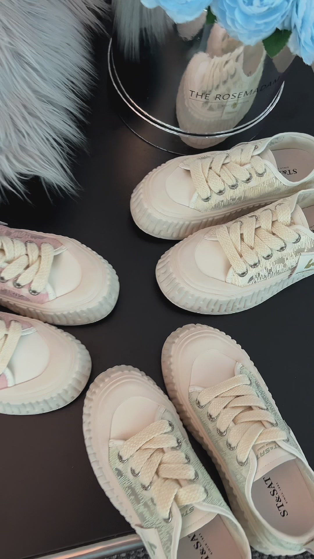 周六ST&SAT春款蕾丝小白鞋：厚底溶解风，透气到飞起！