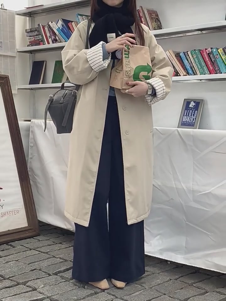 穿上这件风衣羽绒服，我直接变身韩剧女主！