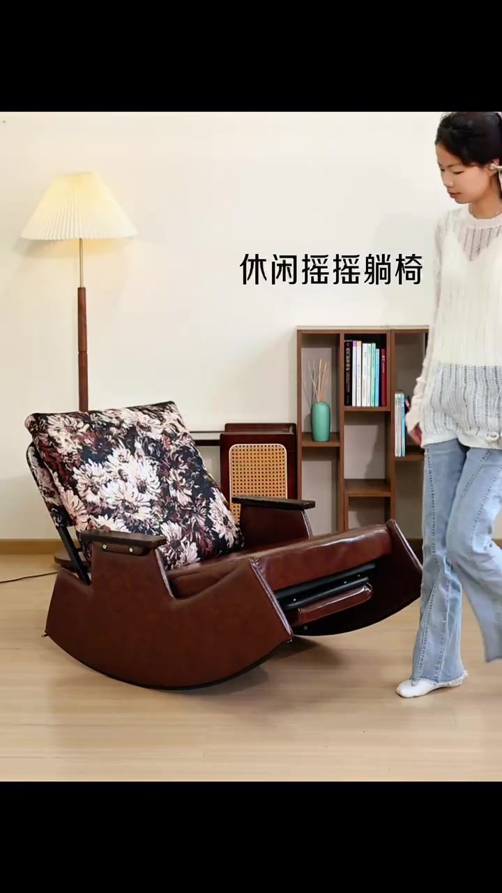 客厅C位！复古摇摇椅让我家秒变中古风咖啡馆☕️