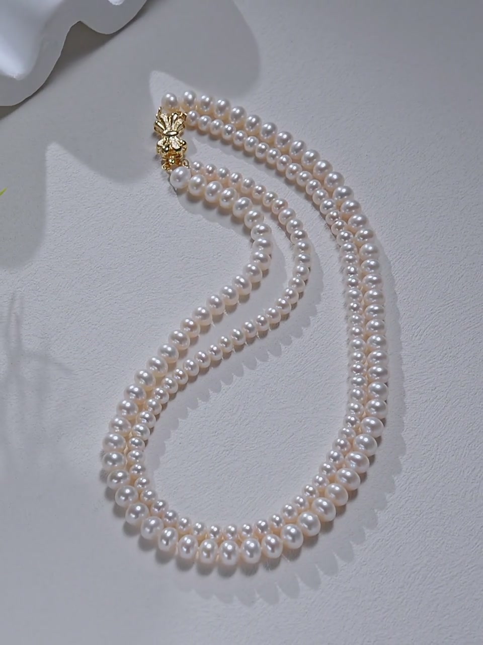佰色传情双层珍珠项链，叠戴出高级感！