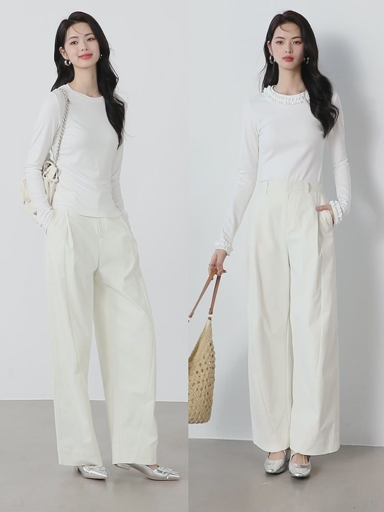 挑战858元的“遮胯神裤”：晚白ONEBUYE春季阔腿裤，是智商税还是真香现场？