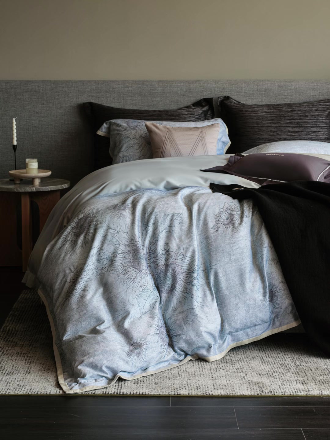 姐妹们！我找到了梦中情床四件套！保睿利斯Mark Cross复古印花绝了！