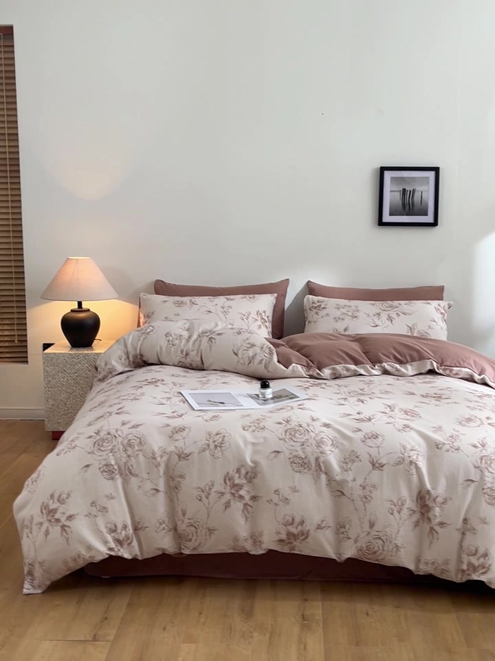 宿舍党必入！浪莎全棉四件套，亲肤到不想起床😴