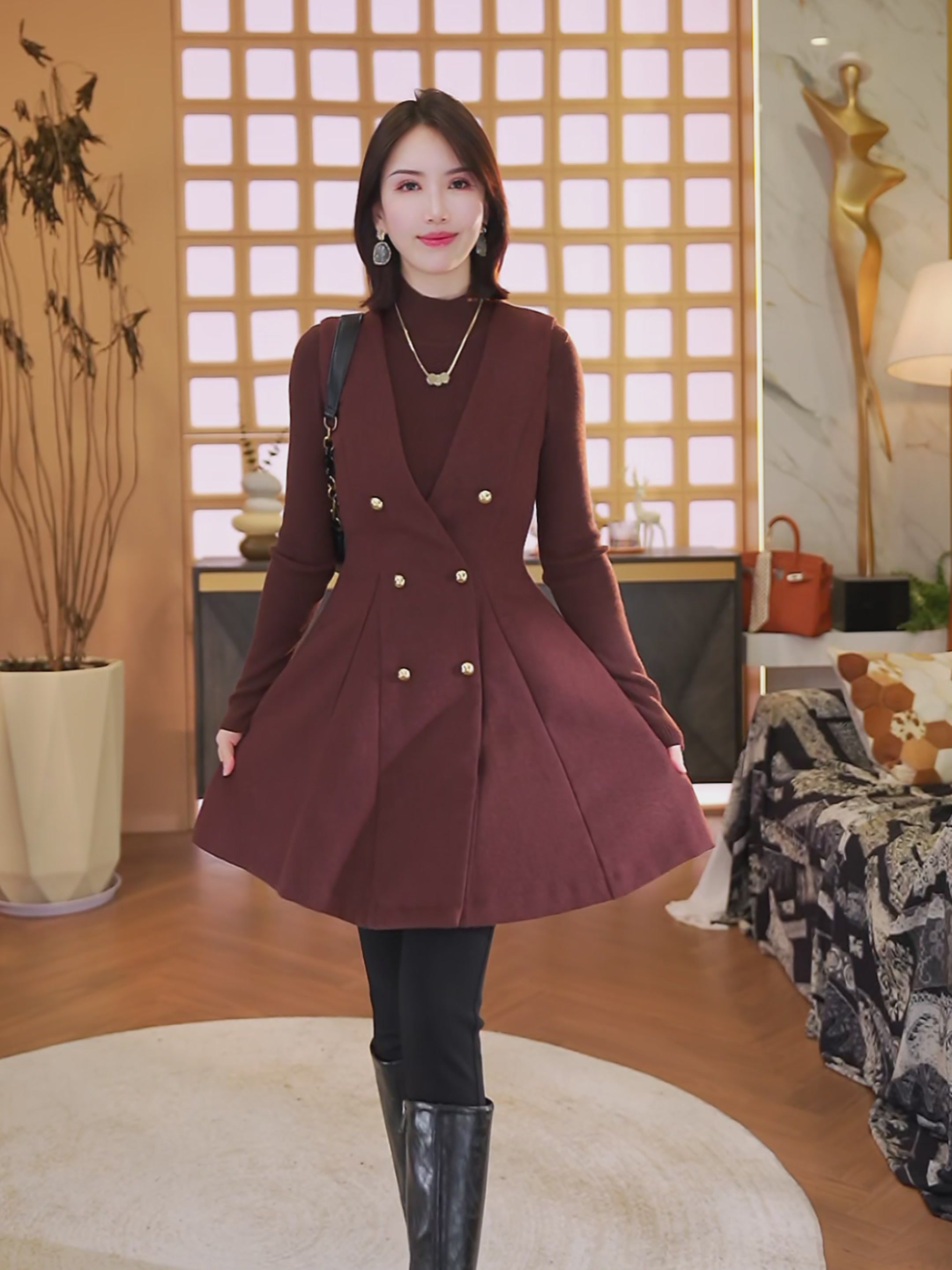 救命!这套毛呢背心裙让我在冬季穿搭中找到了新大陆!