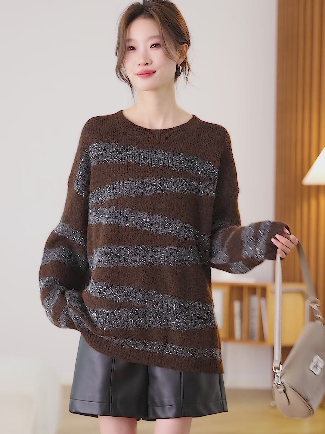 复古毛衣控必入！这件条纹针织衫让我秒变慵懒时髦精✨