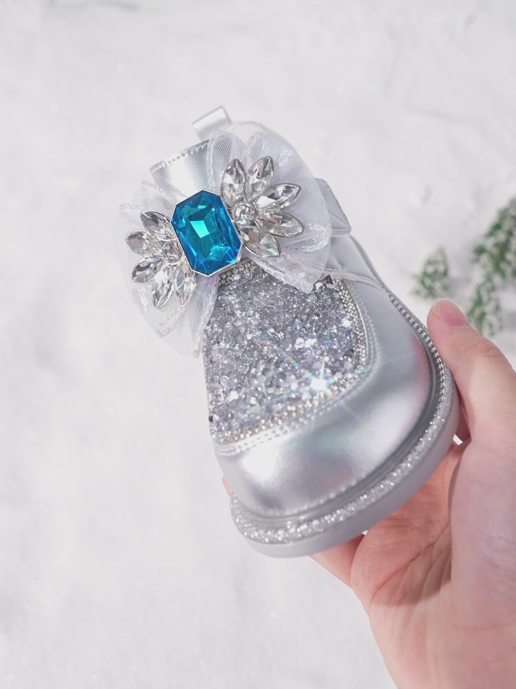 ✨小公主的冬日魔法鞋！斯纳菲水晶棉鞋开箱✨