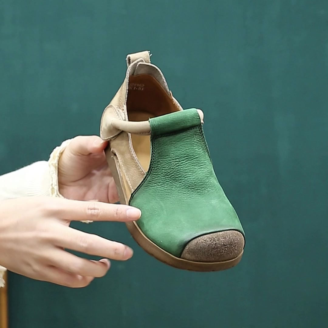 保罗·盖帝PLO·CART复古罗马鞋：中年妈妈的透气舒适之选