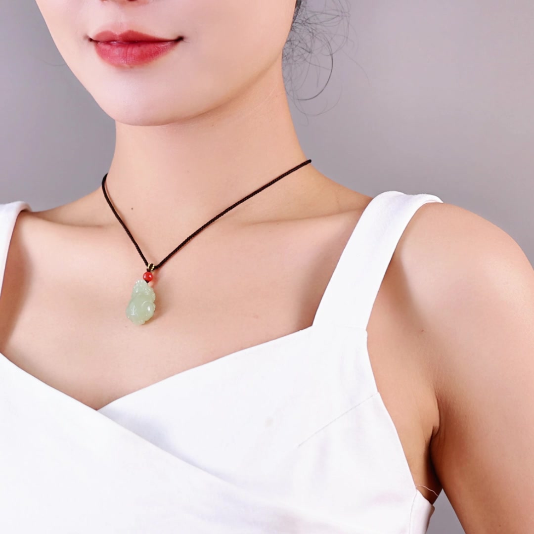 晴水貔貅护体，这波稳了！印象眸和田玉吊坠真实体验