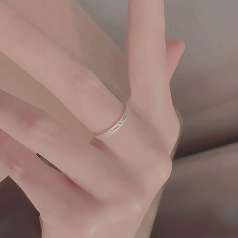 DTOTO 925银素圈戒指：许个愿，让简约也发光