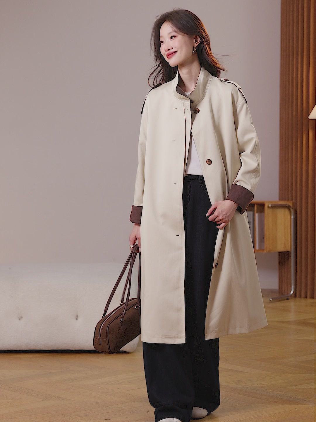 挑战英伦风穿搭！这件风衣让我气场全开💥
