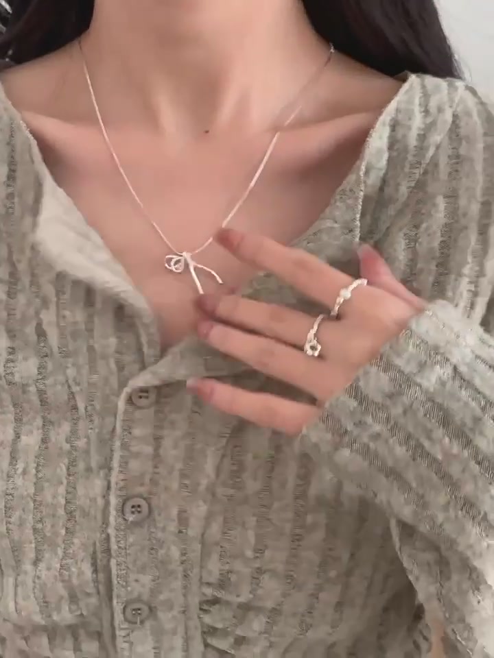 冲动下单的DTOTO蝴蝶结项链，这设计感真的绝了！