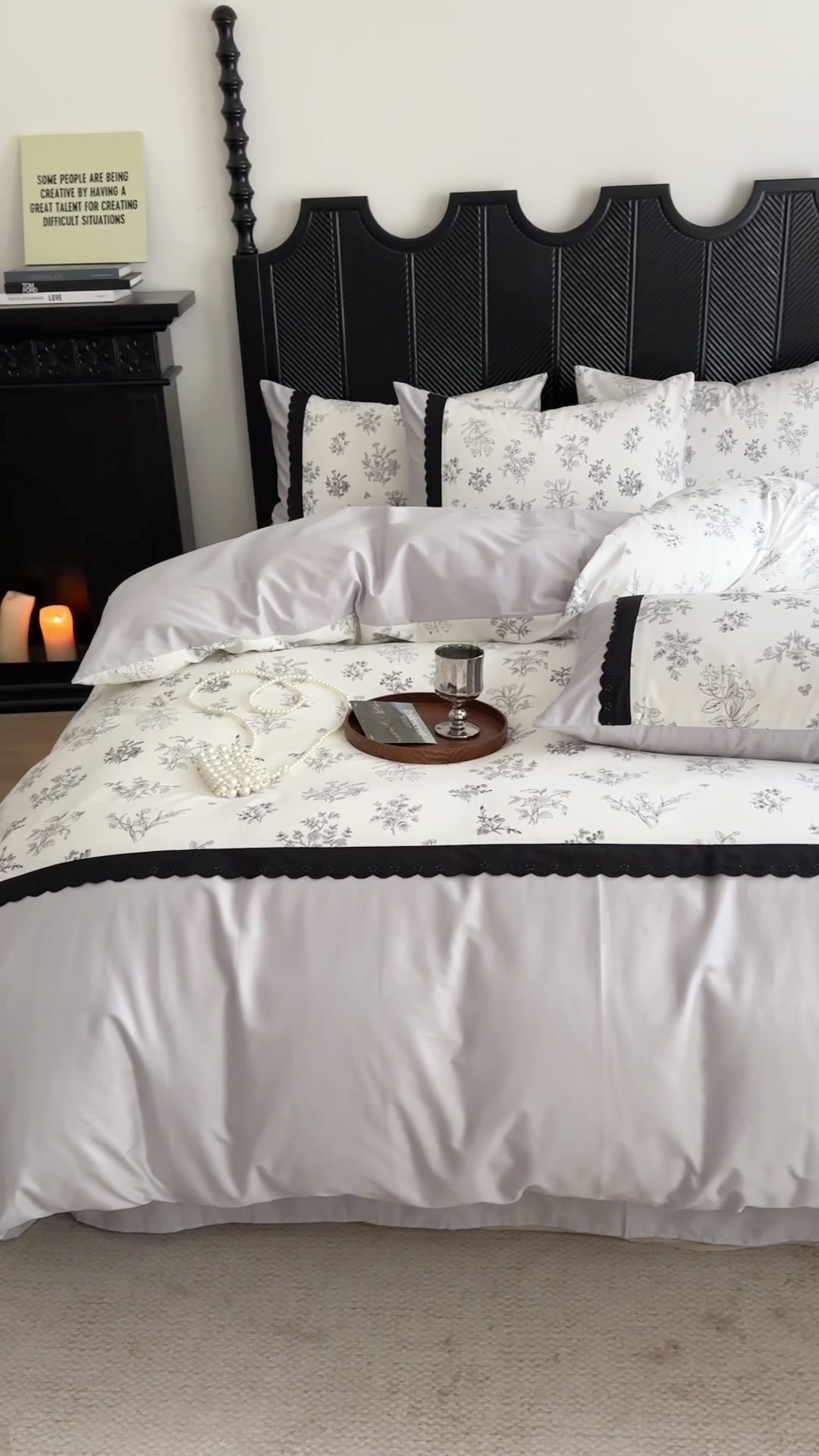 睡进法式花园🌷|全棉四件套带来的温柔梦境