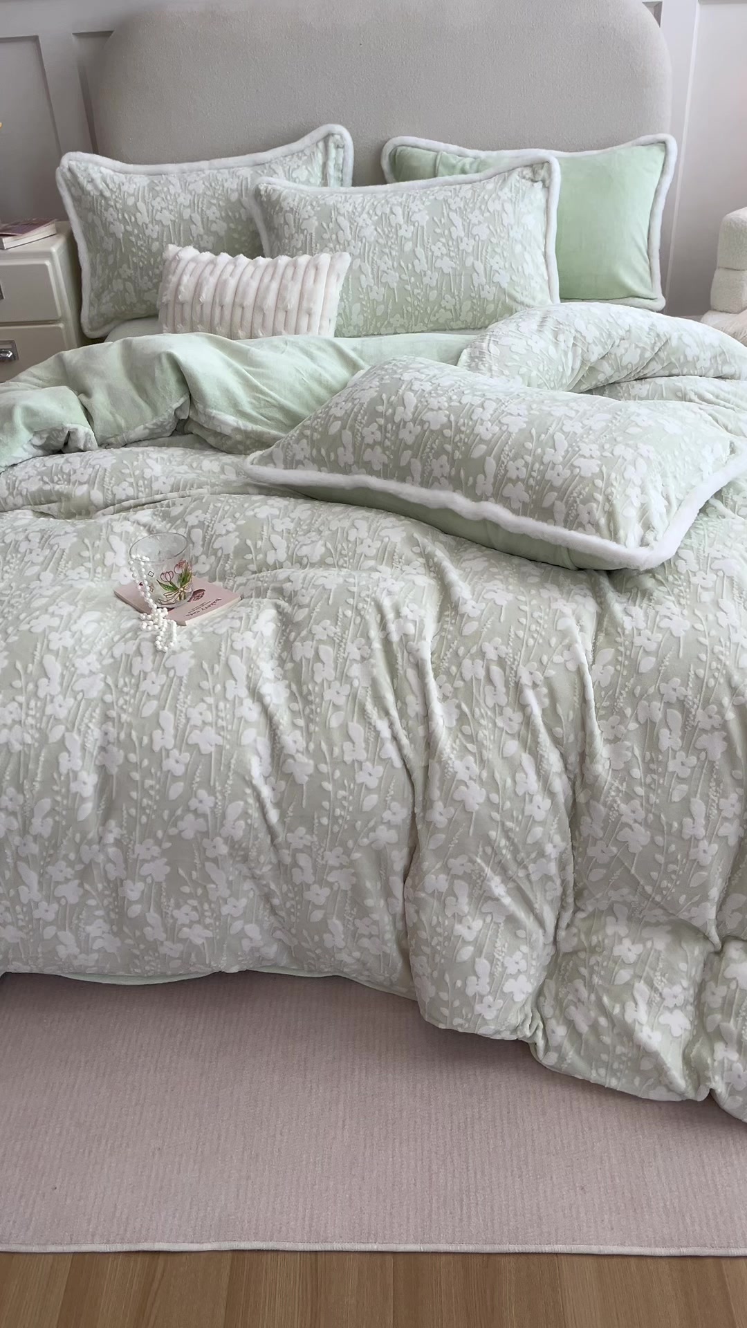 睡进云朵里！这款牛奶绒四件套让我冬天赖床指数飙升100%