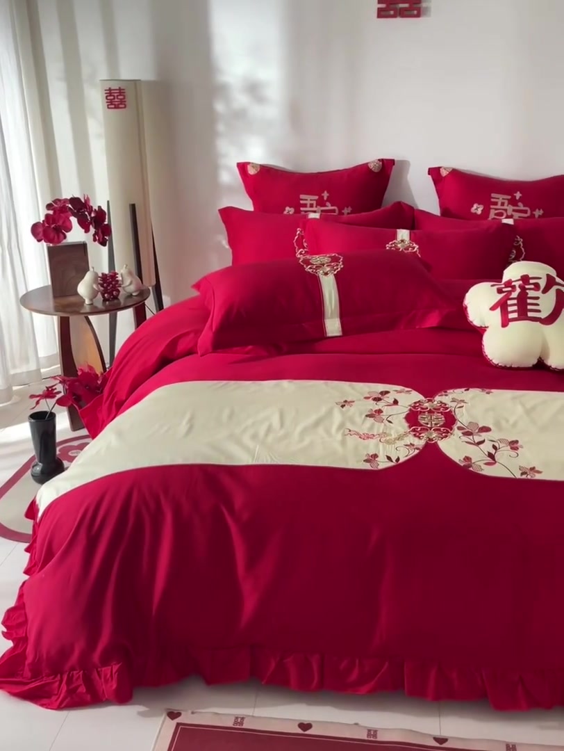 花两千块买套婚庆四件套，值吗？我替你们试了！