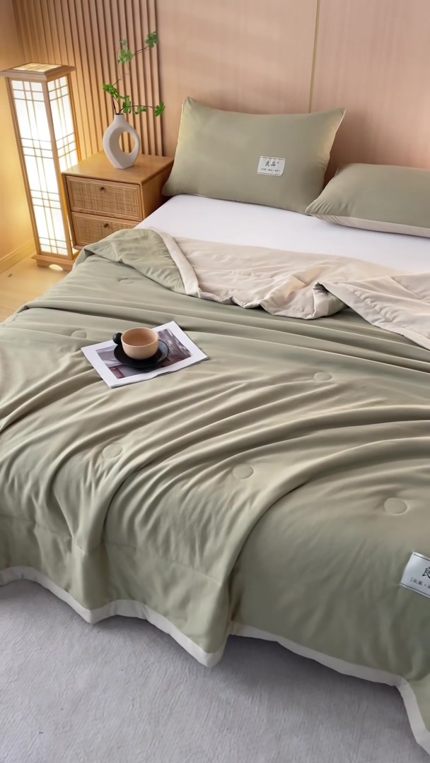 添富贵水洗棉空调被：这个夏天，我的床是清凉的避风港！