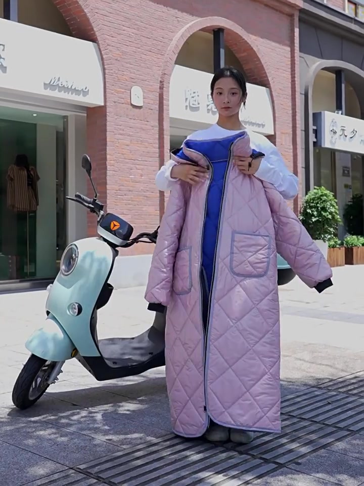 冬天骑车不冻腿！亚比雅BYB加绒挡风衣实测，零下5度也能穿短裤出门🚴‍♀️