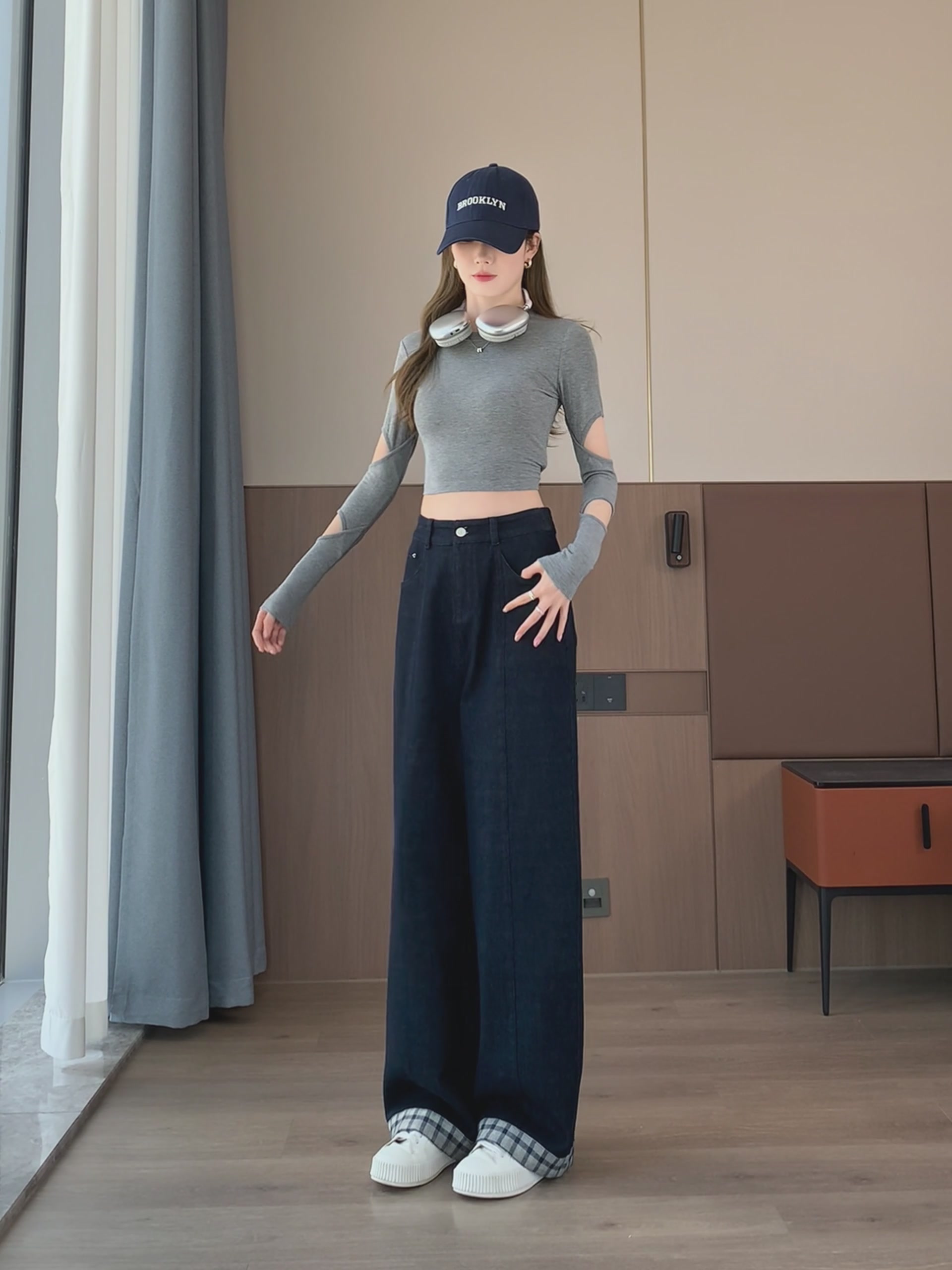 韩左韩右2026牛仔阔腿裤：298元值不值？真实试穿体验分享