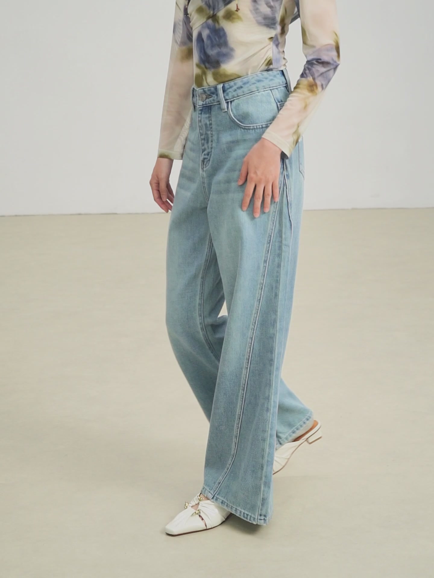 佧茜文这条蕾丝拼接牛仔裤，我穿了3个月才敢说：699到底值不值？